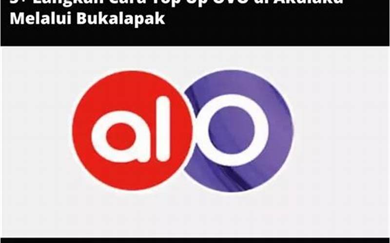 Cara Top Up OVO di Bukalapak
